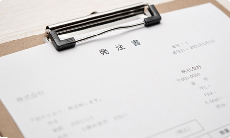 発注書の手書きサンプル